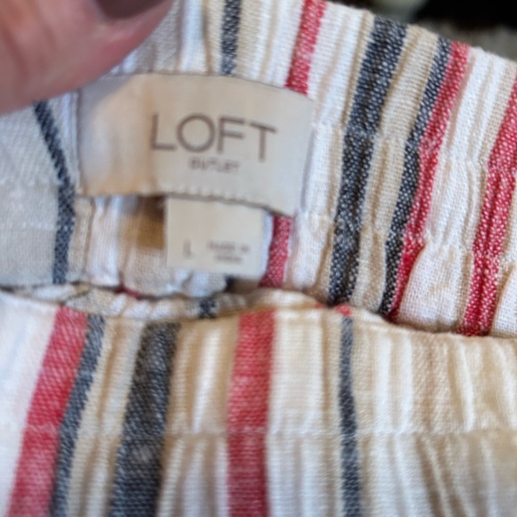 LOFT Multicolor Striped Skirt - Picture 2 of 6